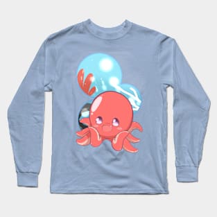 Cute chibi octopus Long Sleeve T-Shirt